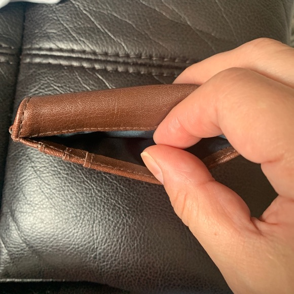 COPY - Matt & Nat Card Holder Vegan Small Dark Brown - Picture 3 of 4